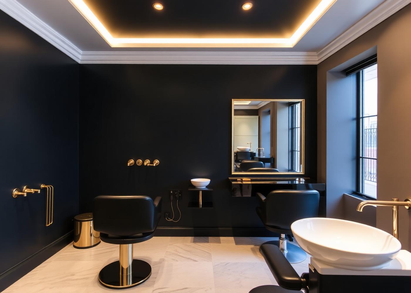 Elegant premium salon suite interior at Shannon Suites